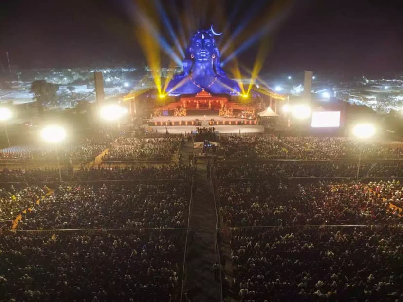 Adiyogi Laser Show From Bangalore With Nandi Hills poster