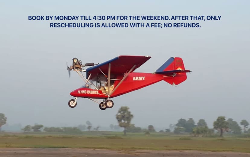 Microlight Flying Aerosport in Bangalore poster