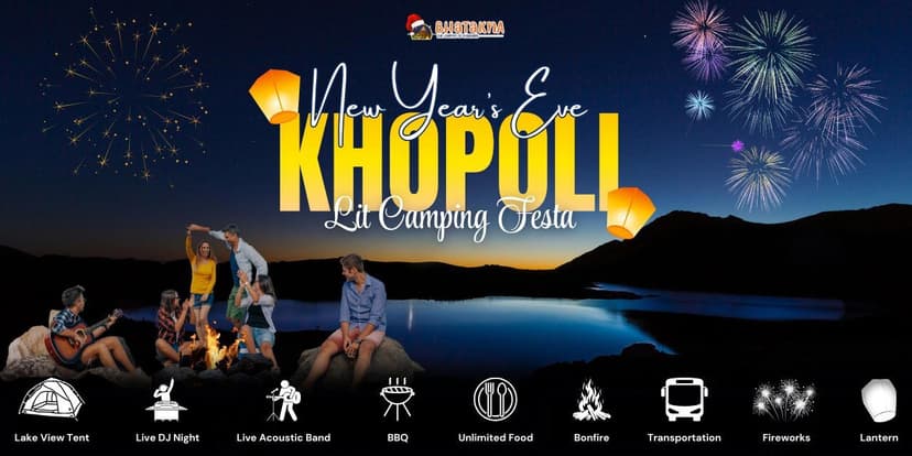 New Year Eve Lit Camping Fiesta Khopoli poster